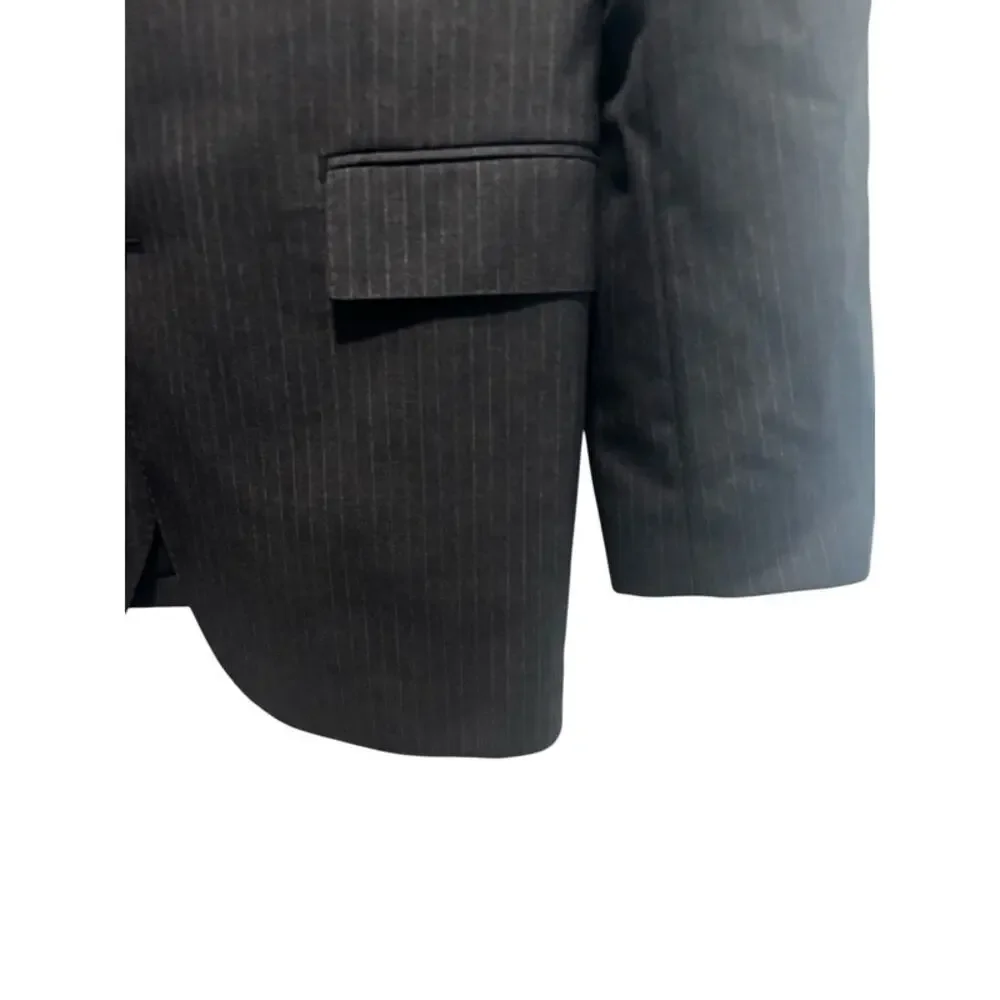 J. Crew Ludlow Piana Blazer 44L Italian 120's Wool Suit Jacket Gray Sports Coat